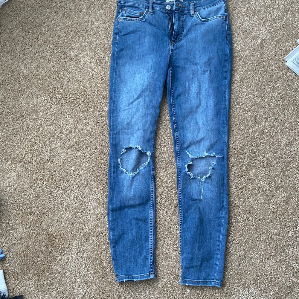 Free people blue wash jeans